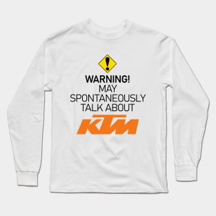 Warning obsessed about KTM Long Sleeve T-Shirt